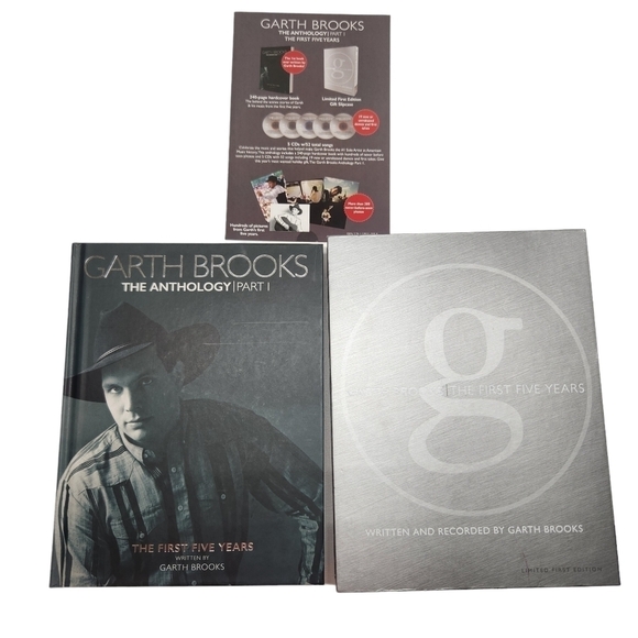 Garth Brooks the Anthology Limited First Edition Part I The First Years Book CDs - Picture 1 of 11